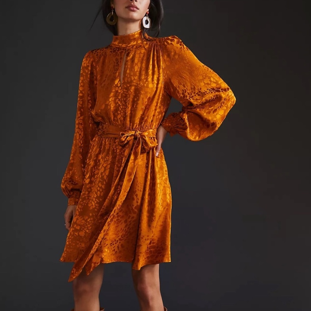 NWT Anthropologie Dress Women’s Jacquard Mini Dress size S